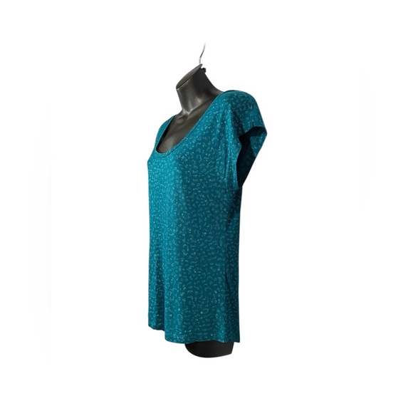 NWOT, New York & Company, Teal Glittering Top, Small - Picture 6 of 9